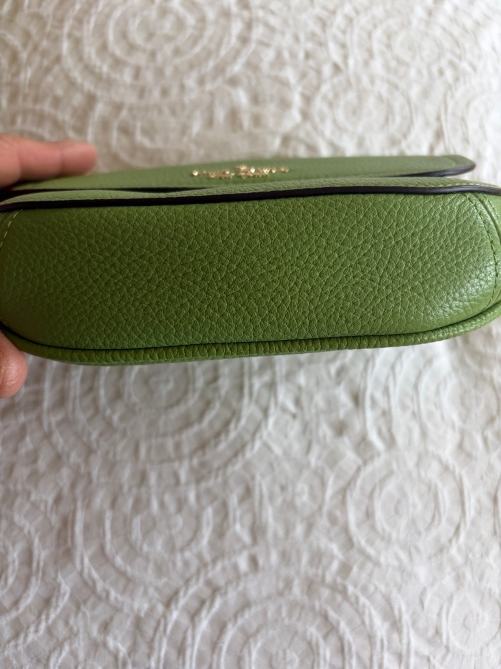 kate spade New York Lime Green Pebbled Leather Crossbody - Picture 2 of 7